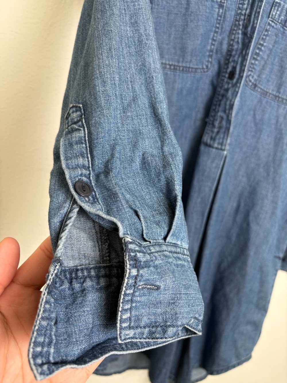 Madewell Denim Popover Shirtdress Size Small - Picture 4 of 11